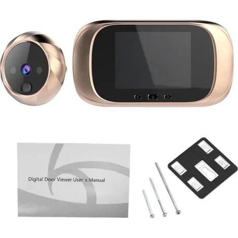Digitaler Türspion mit 2,8-Zoll-LCD-Bildschirm und Bewegungserkennung (Gold) (1/5)