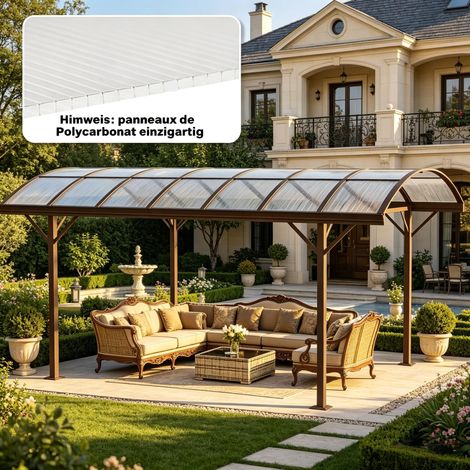 Plaques Alvéolaires Polycarbonate 4 mm Transparent 120x60 cm, Lot de 10, Résistant aux UV, Double Paroi pour Serre (Panneaux Seuls) (1/5)