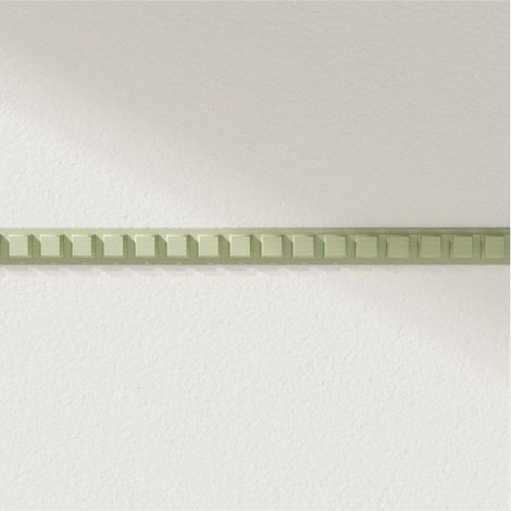 Lot 6 Moulures Décoratives Carrées en Hêtre Brut - 25x8x1200mm - Baguettes Bois pour Décoration Murale (1/4)