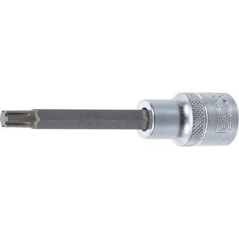 BGS Bit de impacto largo 100 mm accionamiento cuadrado interior 12,5 mm (1/2") perfil estriado (para RIBE) M7 - 4162 (1/2)