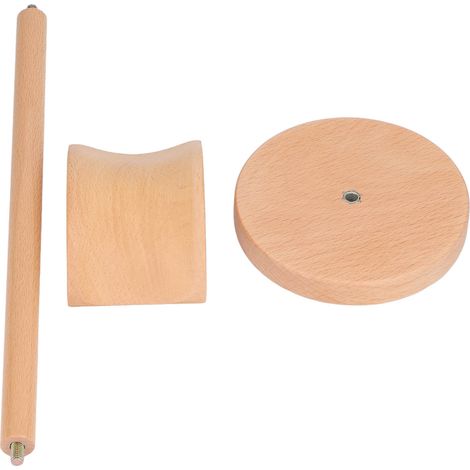 Support casque en bois de hêtre pour bureau, présentoir détachable pour écouteurs (1/5)