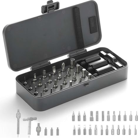 24-in-1 Screwdriver Set, Magnetic Ratchet Screwdriver Set, S2 Magnetic Ratchet Screwdriver Set, Magnetic Bits, Detachable T-Handle (1/5)