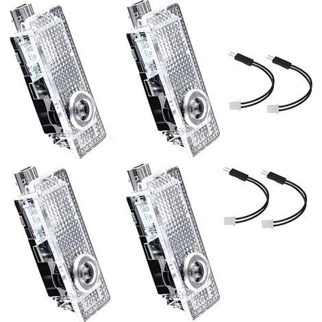 Projecteur de porte de voiture pour porte LED Logo Lumière 4 pièces Lumière de bienvenue Compatible pour les séries 3/5/6/7/X1/X2/X3/X4/X5/X6/X7/Z/M/GT (1/5)