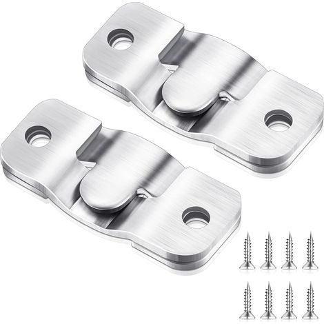 4 Pcs Support de Montage Encastré Dissimulé pour Cadre Photo Meuble (1/5)