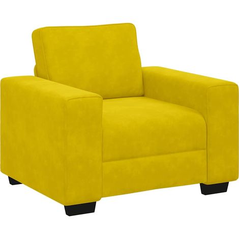 Maison Exclusive - Divano Sedia Giallo 100x77x82 cm Velluto