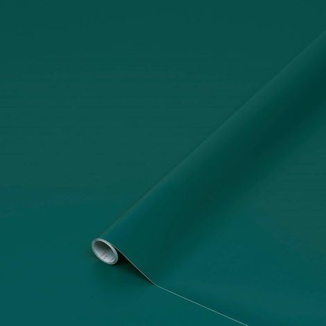 Plain Matt Finish Green Vinyl Washable Peel & Stick Self Adhesive 2m x 45cm (1/4)