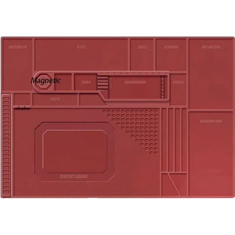 Tapis de soudure, résistant à la chaleur, design anti-statique, 702 (1/2)