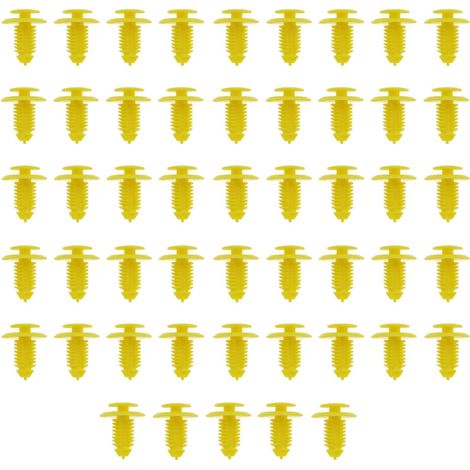 Pack of 50 Yellow Door Sill Clips and Kick Plates EKM100270 EYC000380 Compatible with Rover 200 25 45 75 Compatible with MG ZT ZS ZR (1/5)