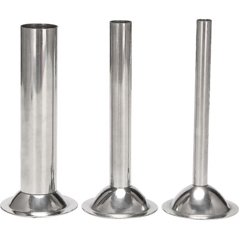 Tubes de remplissage, entonnoirs en acier inoxydable pour poussoir à saucisses manuel, pour hachoirs à aliments (se (1/5)