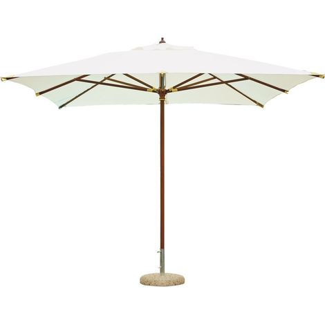 Garten-Sonnenschirm aus Holz und Polyester 3x4m Manora