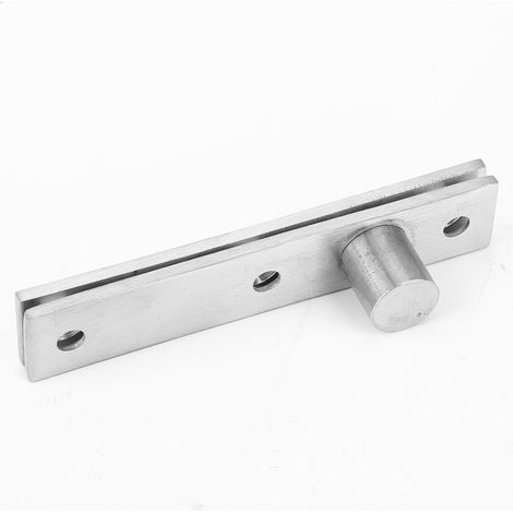 Lot de 2 charnières à pivot rotatif 360° en acier inoxydable pour porte tournante 95 mm de long pivot excentré (1/5)