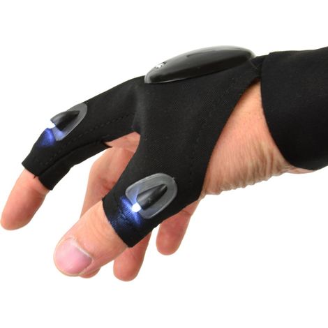 GUANTO TORCIA LED DA LAVORO ELETTRICISTA MECCANICO IDRAULICO GEKO G02930 (1/4)