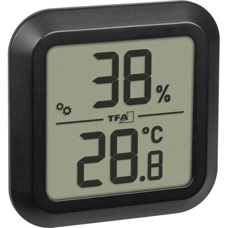TFA Dostmann Digitales Thermo-Hygrometer zum Einbau Thermo-hygromètre noir 30.5061.01