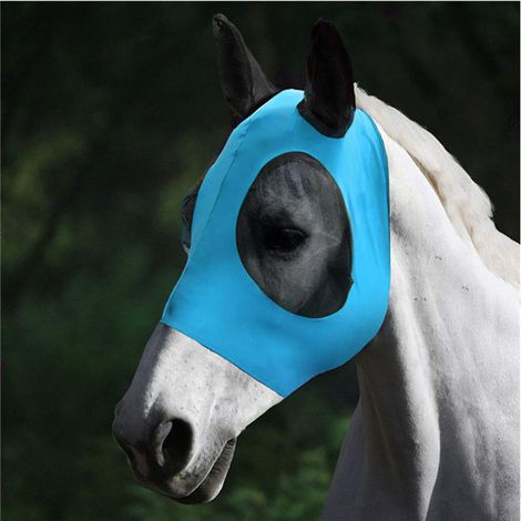 Blue Horse Mask Horse Fly Mask Horse Fly Masks Fly Mask Insect Repellent UV Protection With Ears (1/5)