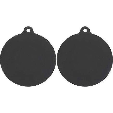 Set mit 2 wiederverwendbaren Silikon-Backmatten für Induktionskochfelder – 19 x 16,5 x 0,3 cm – Schwarz (1/4)