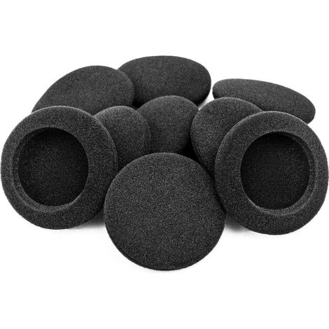 10 cuscinetti auricolari in schiuma per auricolari da 50 mm – Neri (1/5)