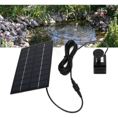 Pompe solaire décorative 9V 1,8W pour fontaine, bassins et piscines de jardin, kit de pompe à eau solaire (1/5)