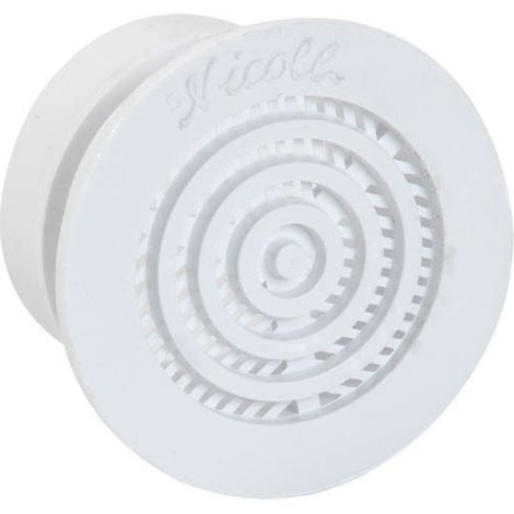 Nicoll – Grille aération VMC ronde Ø38 – Pose à sceller – Résistance mécanique – Ventilation intérieure pour contre-cloisons