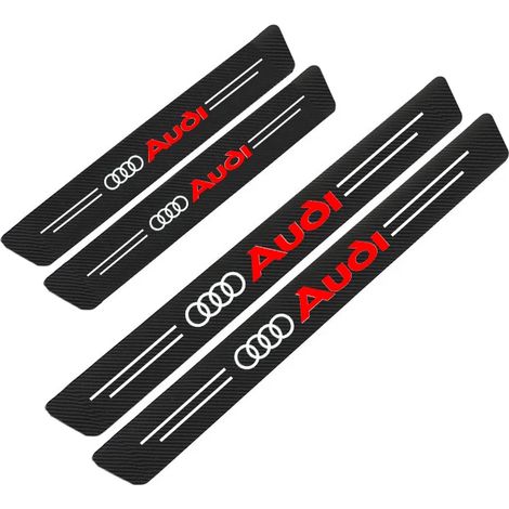 (Pour Audi) Seuil de porte de protection en fibre de carbone 3D,autocollant anti-rayures,pour Audi A3 RS5 8V,A4 B8,B6 et A4L (1/3)