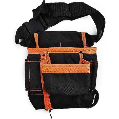 Pochette porte-outils pour ceinture - Sac banane d'électricien avec plusieurs poches de rangement ( ) (1/5)