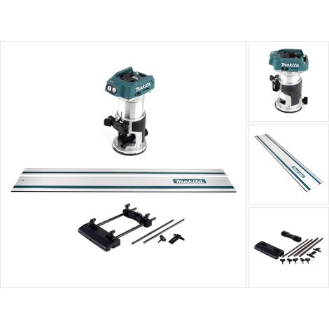 Pantografo multifunzione a batteria Makita DRT 50 Z 18V Brushless Solo + adattatore guida + guida 1000mm - senza batteria, senza caricabatterie