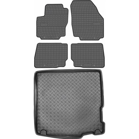 Set di tappetini in gomma per auto e tappetino per bagagliaio per Ford Mondeo MK4 Station Wagon dal 2011 al 2014. (1/5)