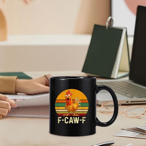 Tasse À Café Drôle Au Poulet 350ml Céramique pour Boissons (1/4)