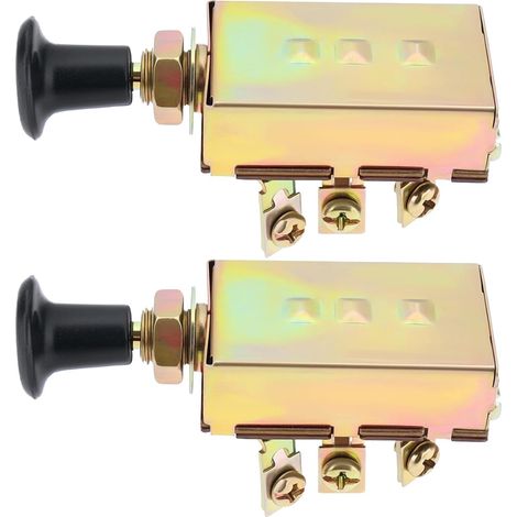Lot de 2 interrupteurs de modification de phare de voiture à 3 étapes pour tracteurs, pelleteuses, automobiles et véhicules agricoles avec fusible 20 A (1/5)