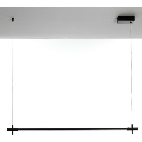 Lámpara colgante LED lineal negra para cocina Hayle (1/5)