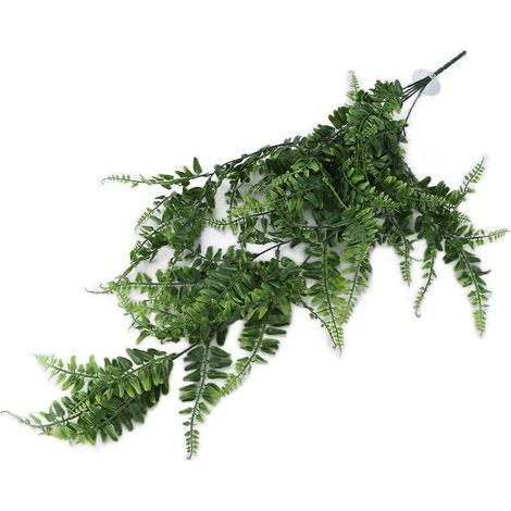 Plantes artificielles suspendues en résine, imitation de lianes et de fougères, pour la décoration d'aquariums et de terrariums. (1/3)