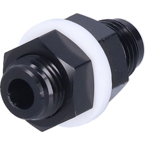Raccord traversée cloison 6AN vers 6AN adaptateur droit aluminium carburant pièce auto (1/5)