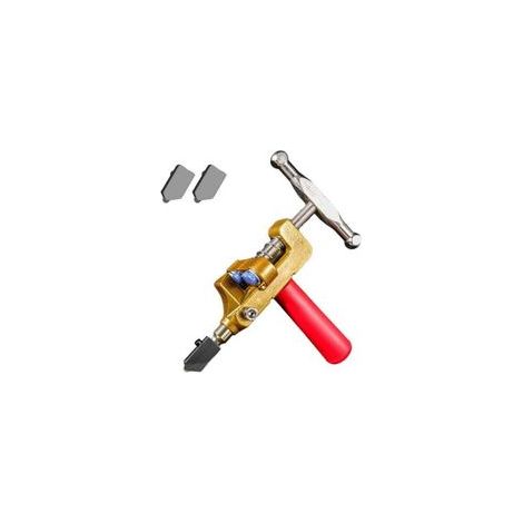 Tagliapiastrelle e vetro 2 in 1, strumento di taglio manuale portatile per ceramica, piastrelle smaltate, specchi e vetro (rosso) (1/4)