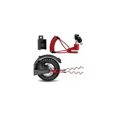 Trottinette Roue Couverture, Trottinette Garde Boue, Verrou de Frein à Disque - Antivol Trottinette Electrique, Accessoire pour Xiaomi M365/Pro Scooter (1/5)