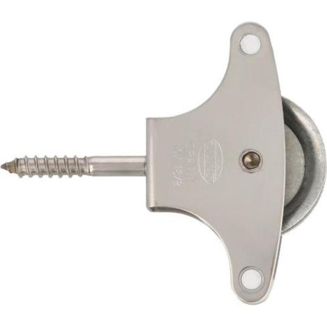FPLUS polea amig inox.c/tiraf.nº 21 , Polea tendedero inox con tornillo tirafondo. (1/3)