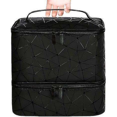 Aufbewahrungsetui für 30 Nagellackfläschchen, tragbare Handtasche mit Griff, ideal für Reisen. (1/5)