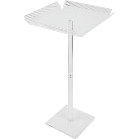 Présentoir à perruques en acrylique transparent et détachable, support suspendu à quatre côtés, étagère de bureau pour extensions de cheveux (1/5)