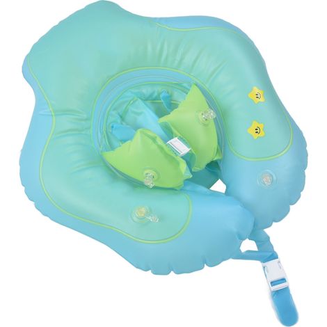 Aufblasbarer PVC-Babyschwimmer, Babyschwimmsitz, Achselschwimmer, Nackenschwimmer für den Pool (Lieferung ohne Luft), Größe L (1/5)