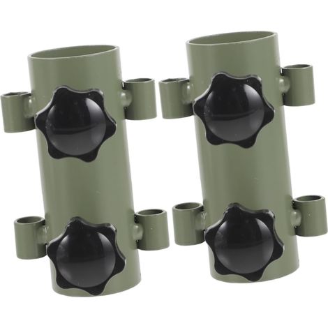 2 Pièces Support D'Auvent Robuste Support De Poteau Support De Tige Multifonction Porte-Parapluie Réglable Support De Parasol Support De Parasol De Jardin Base De (1/5)