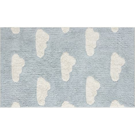 ALFOMBRA ALGODÓN INFANTIL NUBES 80X120CM (1/3)