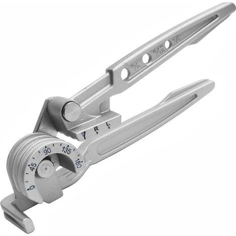 Outil de cintrage manuel 3 en 1 pour tubes en cuivre et aluminium 6/8/10 mm 0-180 degrés avec marquage d'angle pour installations de climatisation, projets de plomberie (1/5)