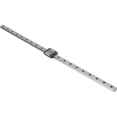 Roulement de guidage linéaire en acier, bloc coulissant, outil de guidage de 12 mm pour machine CNC MGN12500 mm (1/5)