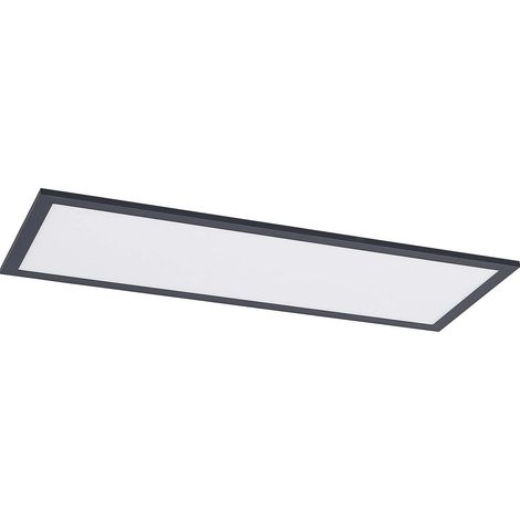 [GEBRAUCHT] B-Ware Lindby Deckenleuchte Panel LED Lampe Nelios schwarz Aluminium Kunststoff Memory (1/2)