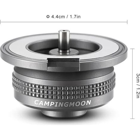 Adaptateur magnétique pour réchaud à gaz de camping, type split, convertisseur de four, connecteur adapté aux réchauds de cuisine portables pour la randonnée, le pique-nique et autres activités de ple (1/4)