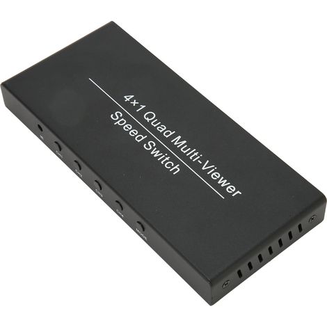 Commutateur HDMI 4K 60Hz 4x1 avec Adaptateur Secteur 100‑240V pour Home Cinéma