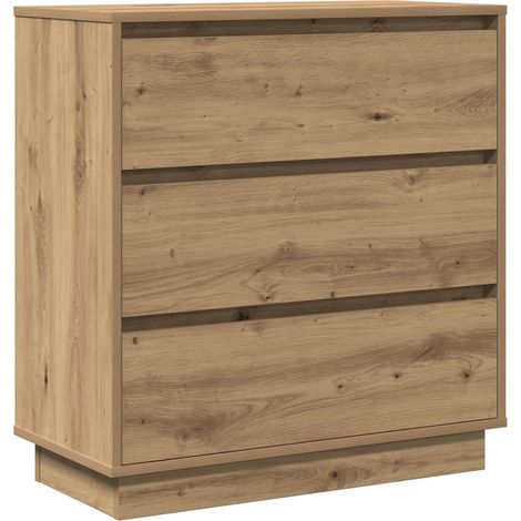 Maison Exclusive - Armadio da Notte Rovere artigianale 71 x 34,5 x 75 cm