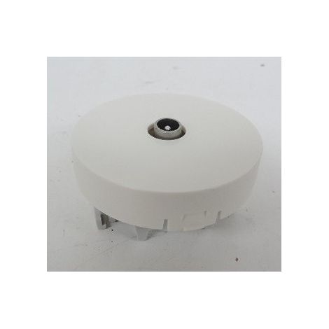 Prise TV directe saillie blanc 9.52mm (mécanisme sans cadre) associable ATEHA HAGER WJA250