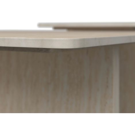 Mömax Couchtisch Lucca Creme MDf/Kunststein 2-er Set (1/5)
