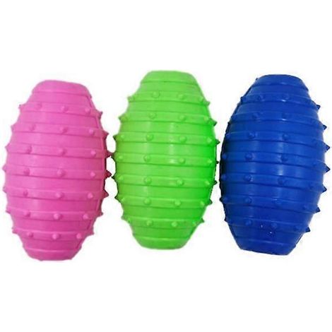 Jouets pour chiens et chats : jouets à mâcher en caoutchouc couineur, non toxiques, avec balle en forme d'os amusante et interactive. (1/4)