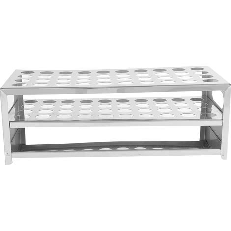 Support mural pour tubes en acier inoxydable 304 perforé, 40 trous haute capacité (18,5mm x 40) (1/4)