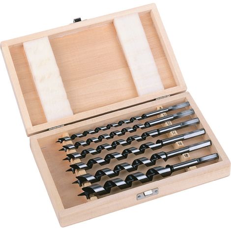 Milwaukee Set di punte a legno a spirale nere 6 pezzi